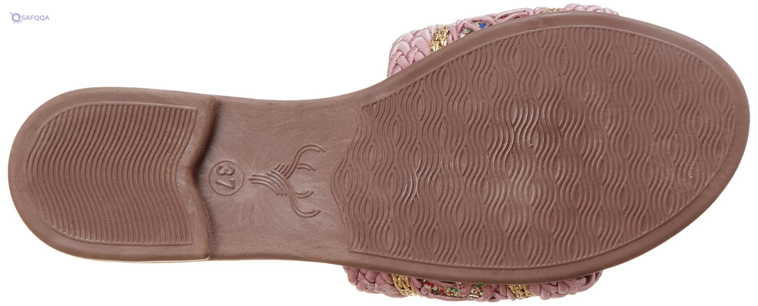 SWAY Flat Spongy Cushioned Insole For Amazing Comfort And Straw × Glitter Upper Design For Women, - Safqqa