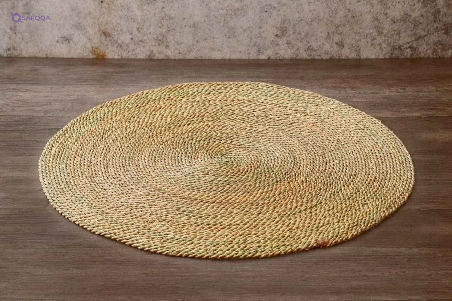 HAYAH LABORATORIES decor - Halfa Round Rug 150CM - Natural Halfa Carpet - Safqqa