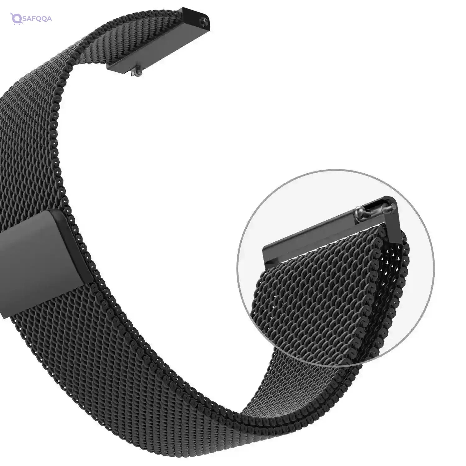 SAMSUNG Milanese Magnetic Loop Stainless Steel Smart Watch Band – 22mm - Safqqa