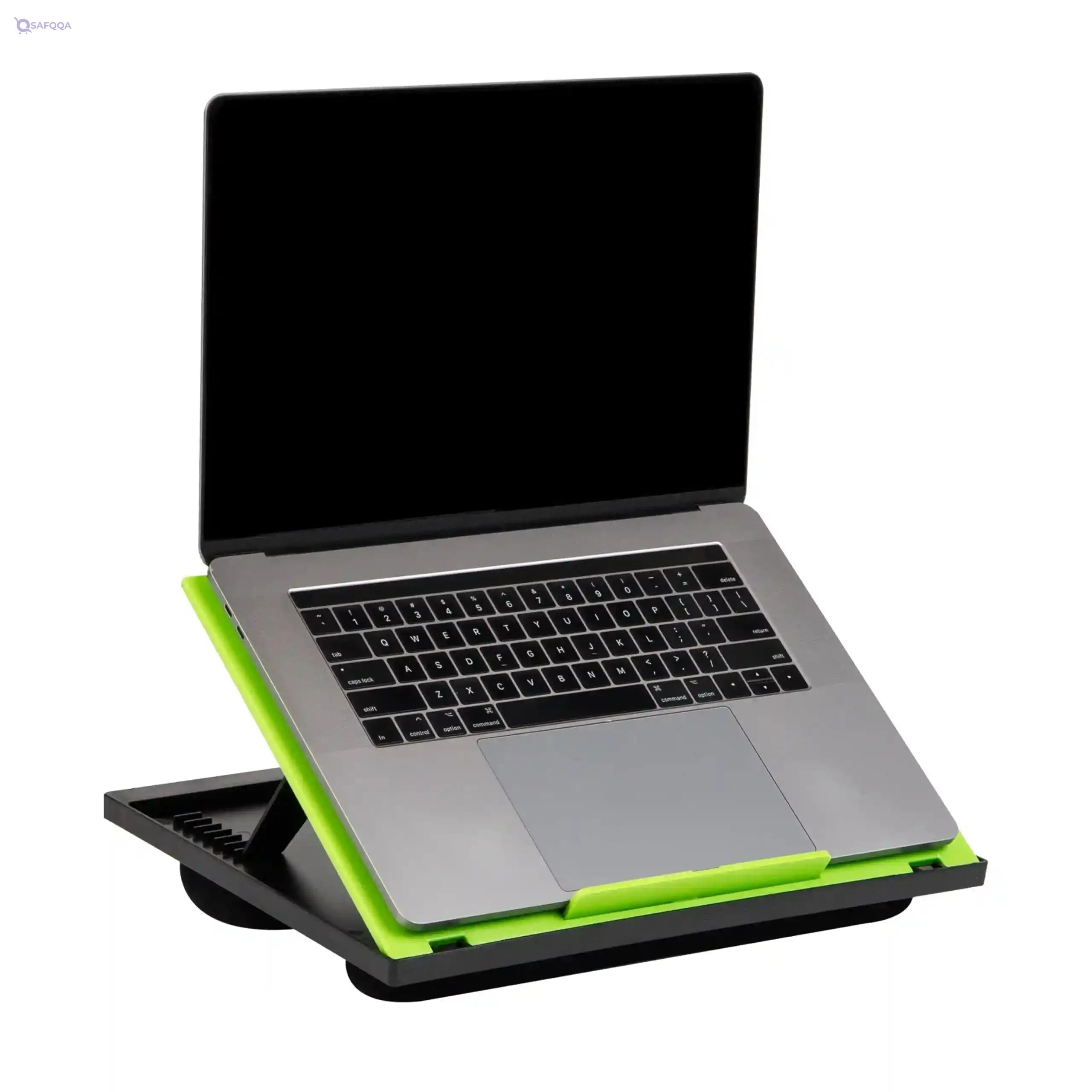 Mind Reader  8 Position Top Desk with Cushions, Monitor, Laptop Lap Holder, Green, 11.12 D x 14. 75 W x 3 H - Safqqa