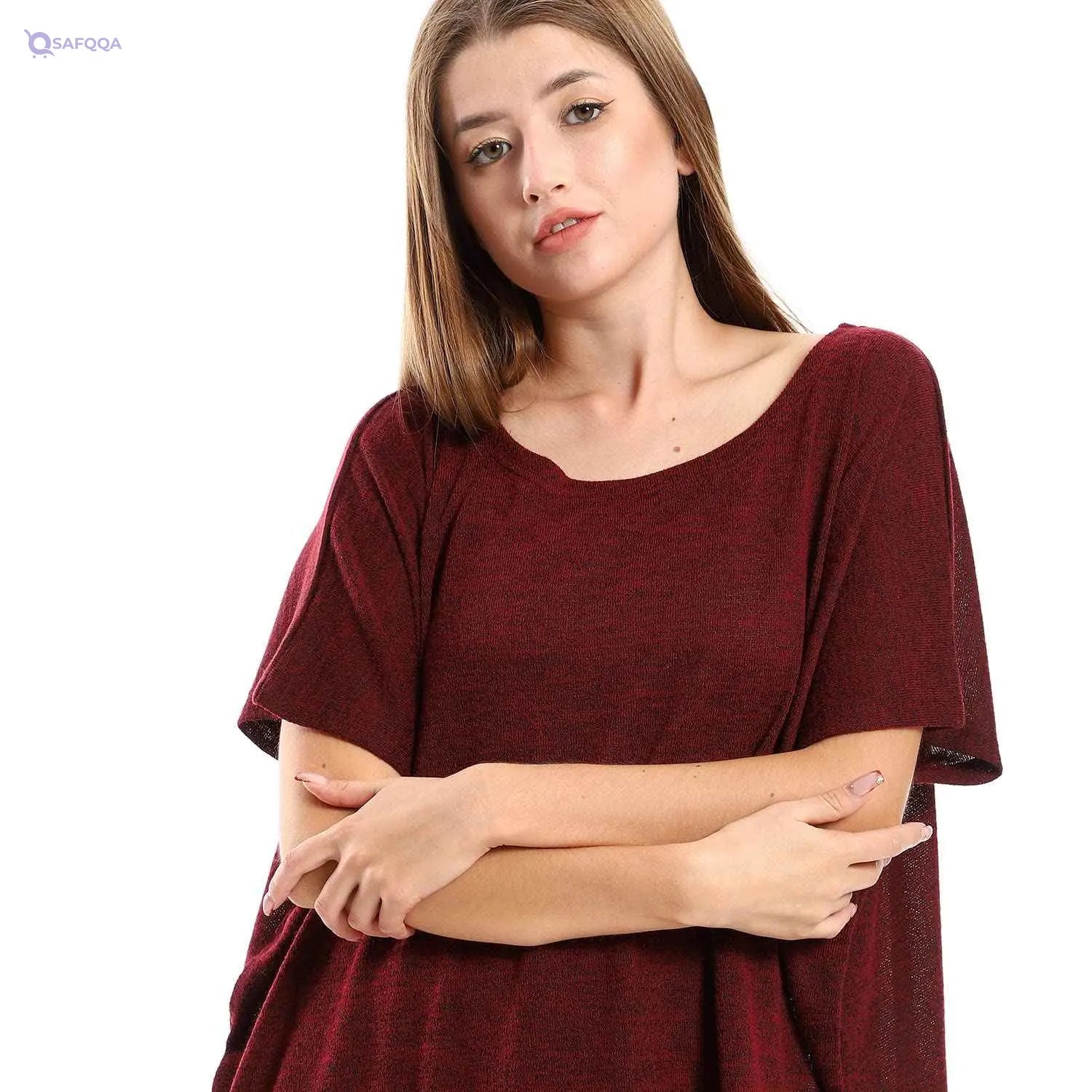 Jamila Women’s Solid Cover-Up with Decorated Fringes – Elegant Lightweight Outerwear - Safqqa