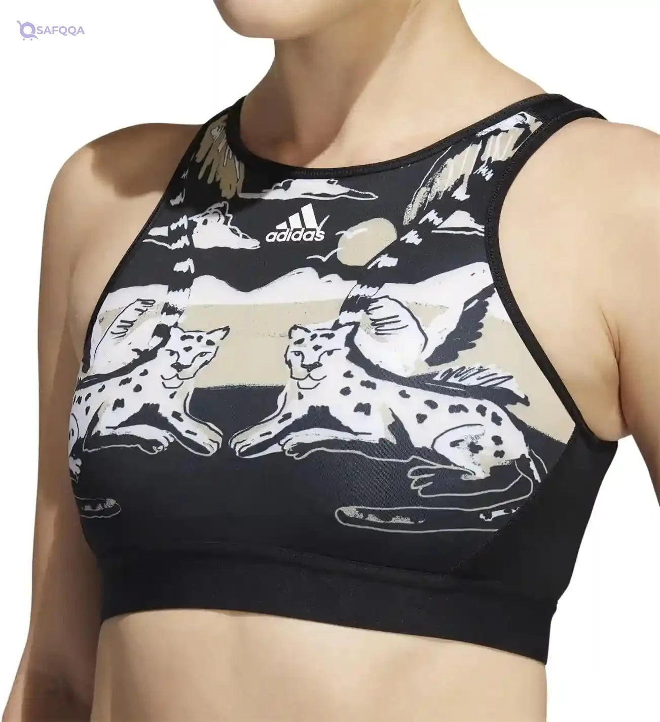 Adidas LS FARM B HA0063 Women’s Training Bra – Light Support, Black - Safqqa
