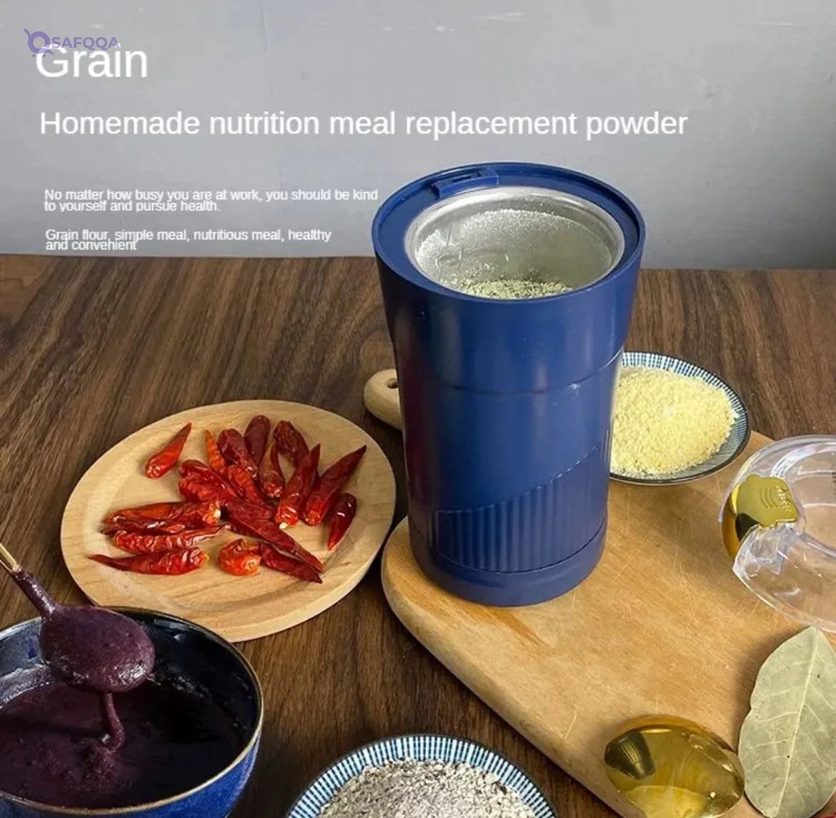 Small Stainless Steel Electric Home Grinder – 220V - Safqqa