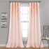Lush Decor Circle Dream Window Curtains Panel Set for Living, Dining Room, Bedroom (Pair), 54"W x 84"L, Blush - Safqqa