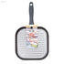 Celar Aveiro Aluminum Bakelite Soft Touch Fitting Square Non Stick Grill Pan, 26 cm Size, Made In Portugal - Safqqa