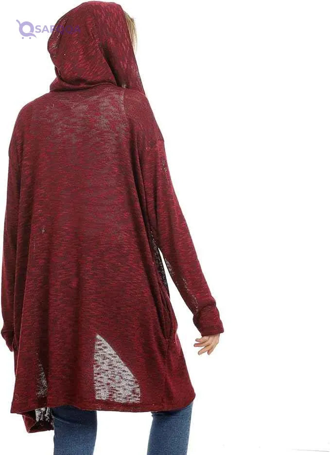 Jamila Women's Hooded Short Cardigan Sweater - Safqqa Egypt