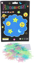 Generic Luminous plastic star-shaped stickers, 100 pieces - Safqqa