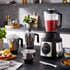 Geepas 5-IN-1 Mixer Grinder GSB5457N – 1000W Powerful Copper Motor, Stainless Steel Jars, Modern Design, Durable Body, Robust Handles, Sharp Blades – Minor Scratches - Safqqa