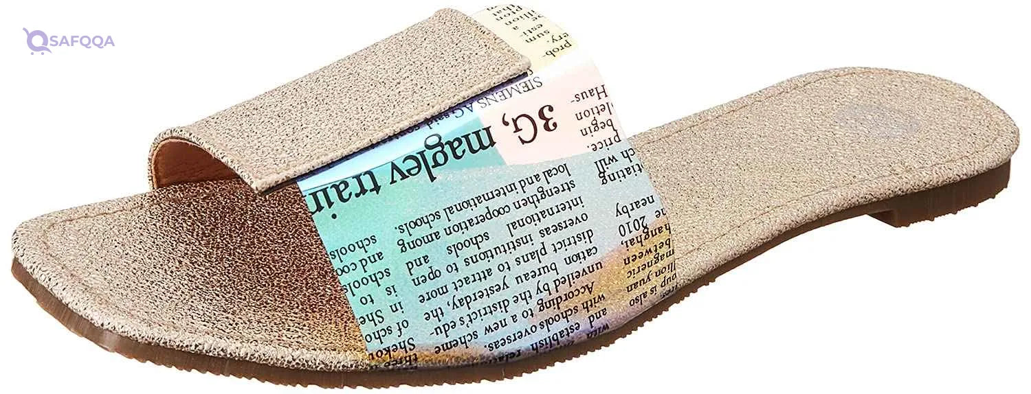 Club Aldo Letter Print Square Toe Slides for Women - Safqqa Egypt