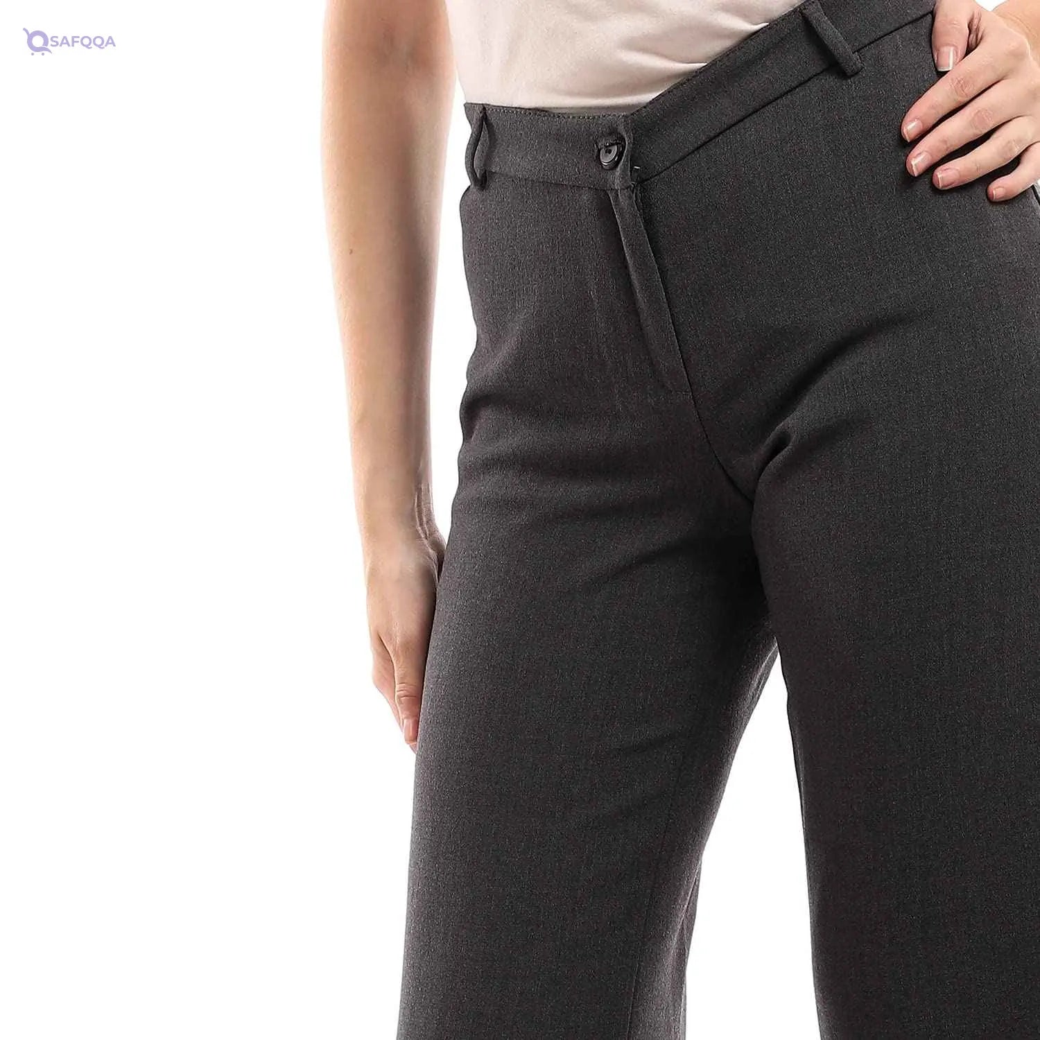 esla_HeatherGrey Comfy Classic Pants - Safqqa Egypt