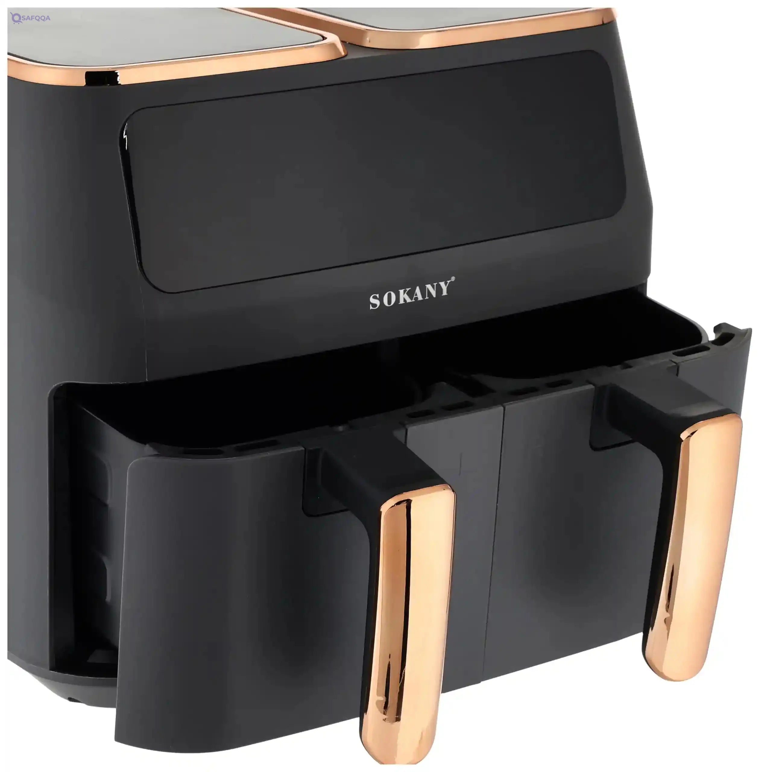 sokany Double Door Air Fryer 8L 2800W SK-ZG-8030 Dark Grey- Have Scratches - Safqqa Egypt