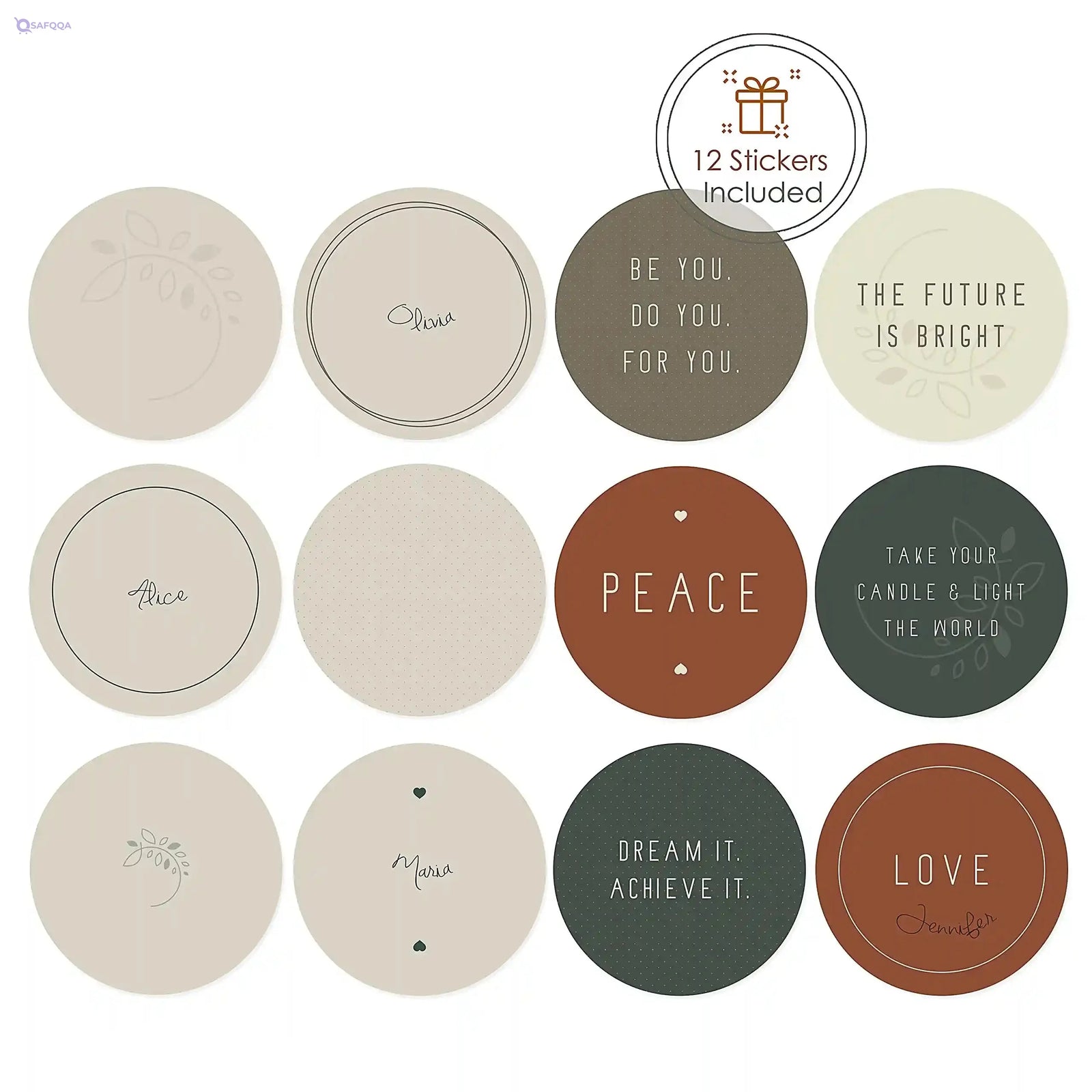 Hearth & Harbor Tin Candle Jars for Making Candles - DIY Containers with Lids Metal Bulk Tins Storage (12 Pieces) - (8 Ounces) Solid Black and White - Safqqa