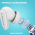 Honeywell  V1100, in-Ear True Wireless Stereo Earbuds with Digital Battery Display Case, Dual Microphones, Bluetooth V5.3, 31 Hours of Playtime, 100 Hours Stand-by, Fast Charging, White - Safqqa