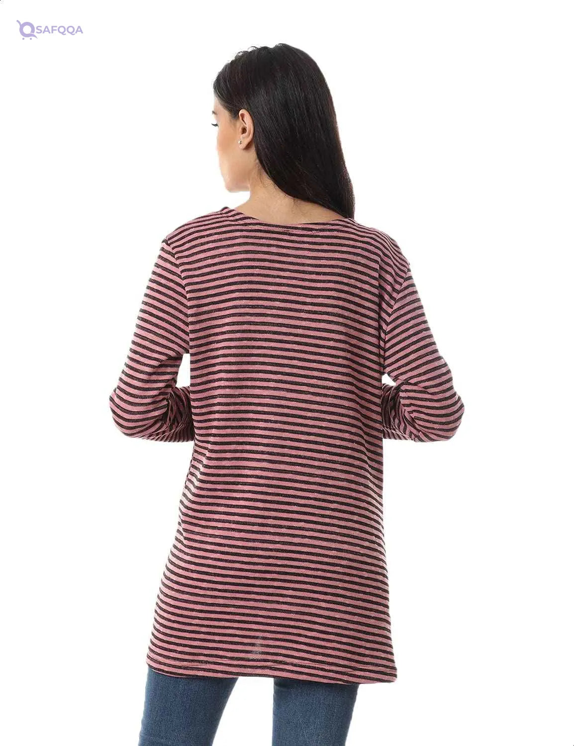 Jamila Long Sleeves Open Cotton Cardigan For Women - Safqqa