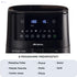 Ariete 4633 hot air fryer, 1400 W, 4L capacity, 9 programs, shake and grill function, temperature up to 200°C, black - Safqqa