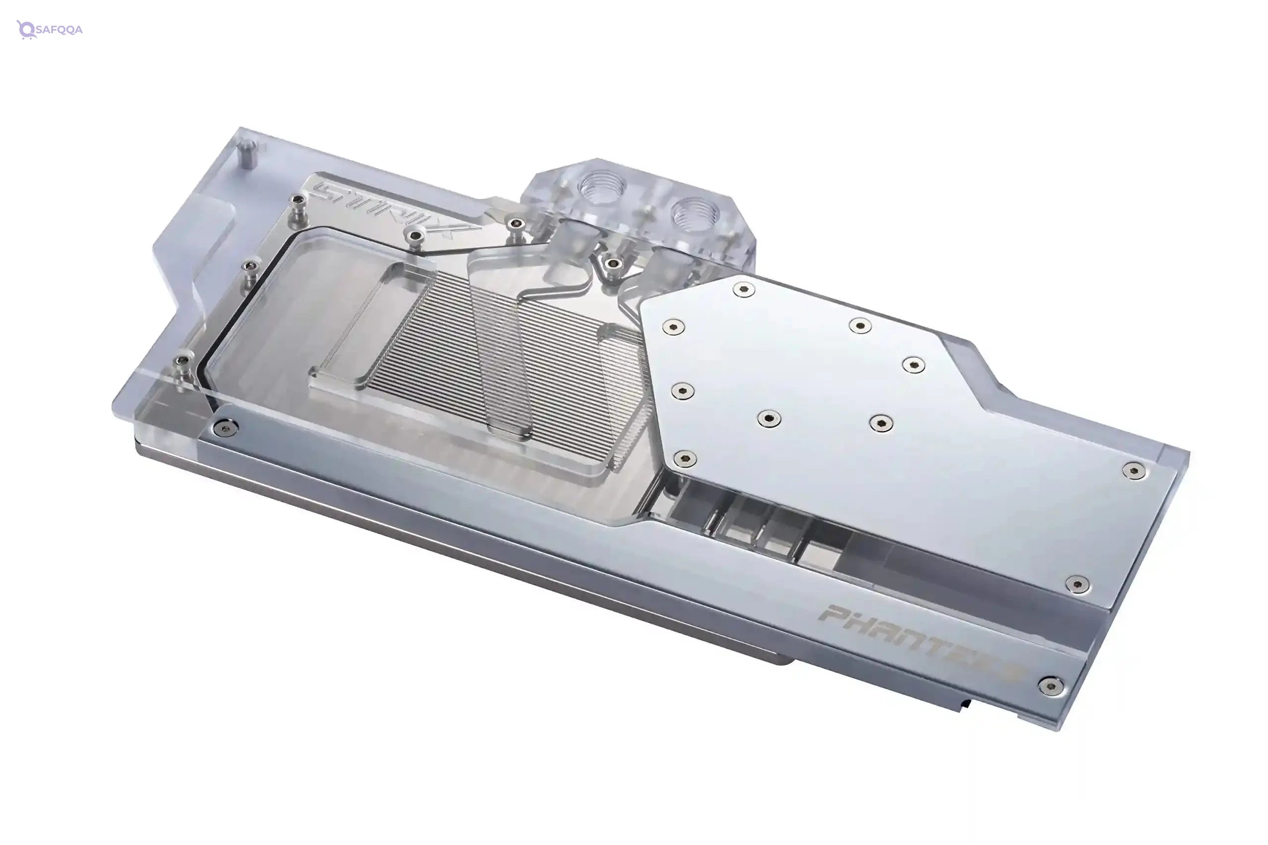 Phanteks (PH-GB2080TiAS_CR01) Glacier G2080Ti Strix GPU Full Waterblock for RTX 2080/2080Ti - Nickel-Plated, Acrylic, Addressable RGB, Mirror Chrome - Safqqa
