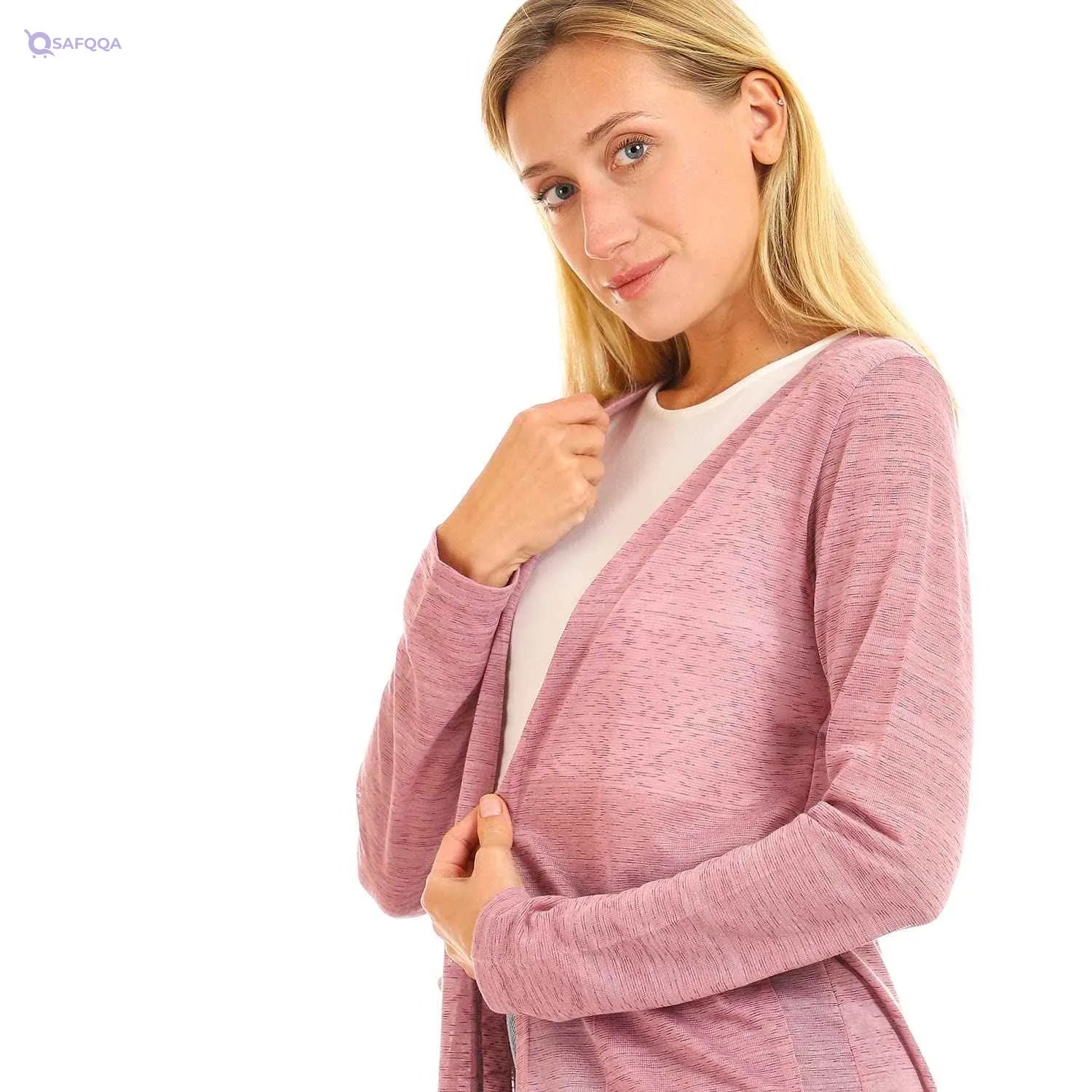 Jamila Women Side Pockets Short Cardigan Sweater - Safqqa Egypt