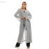 Jamila Women Bi Toned Slip On Self Patterned Long Cardigan - Safqqa Egypt