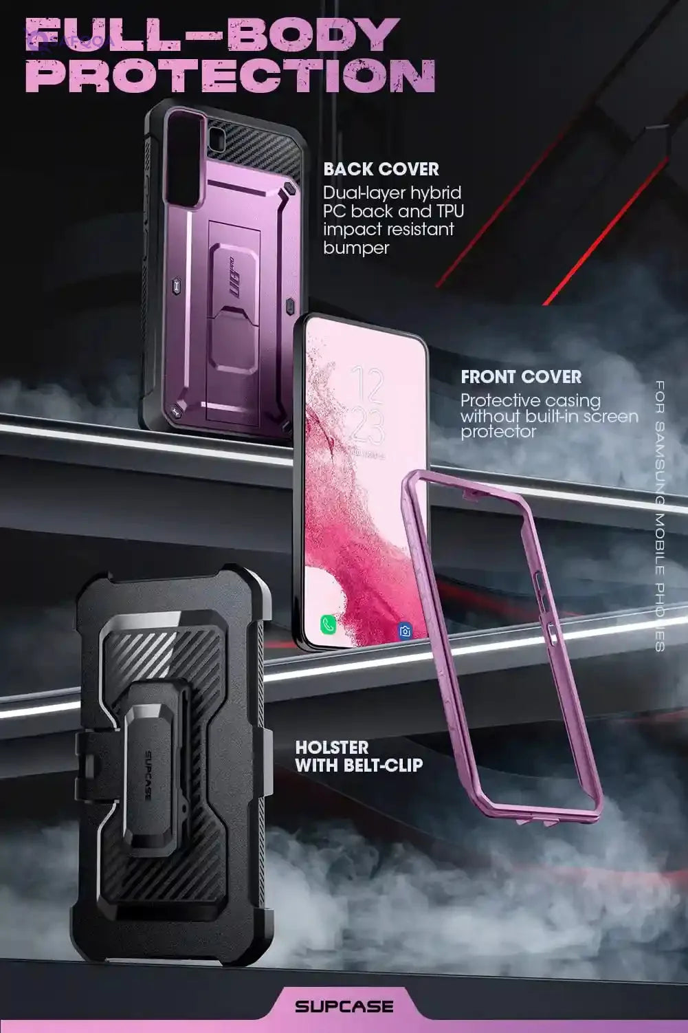 Supcase Unicorn Beetle Pro Case for Samsung Galaxy S22 5G - Safqqa