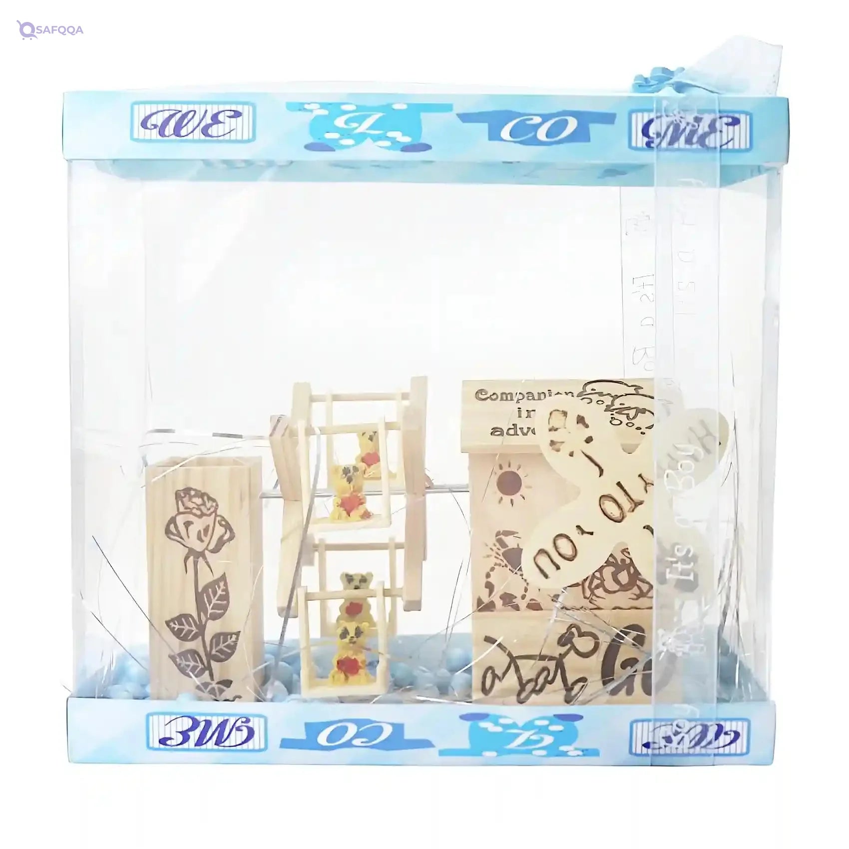 Welcome Baby Gift Set For Baby Shower Shape Farm With Sound For Boys - Safqqa