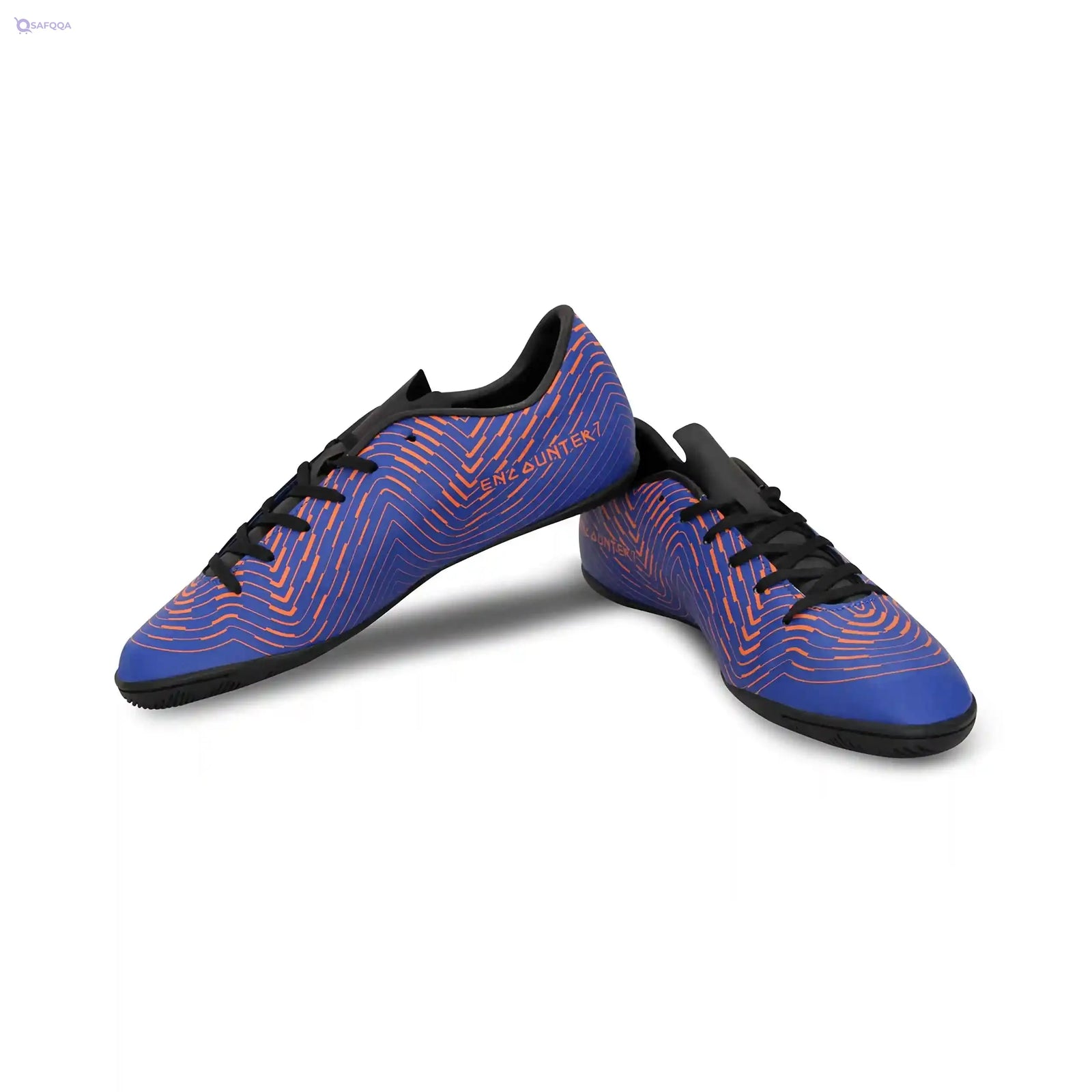 NIVIA Boys Soccer Shoes- Blue * Orange - Safqqa Egypt