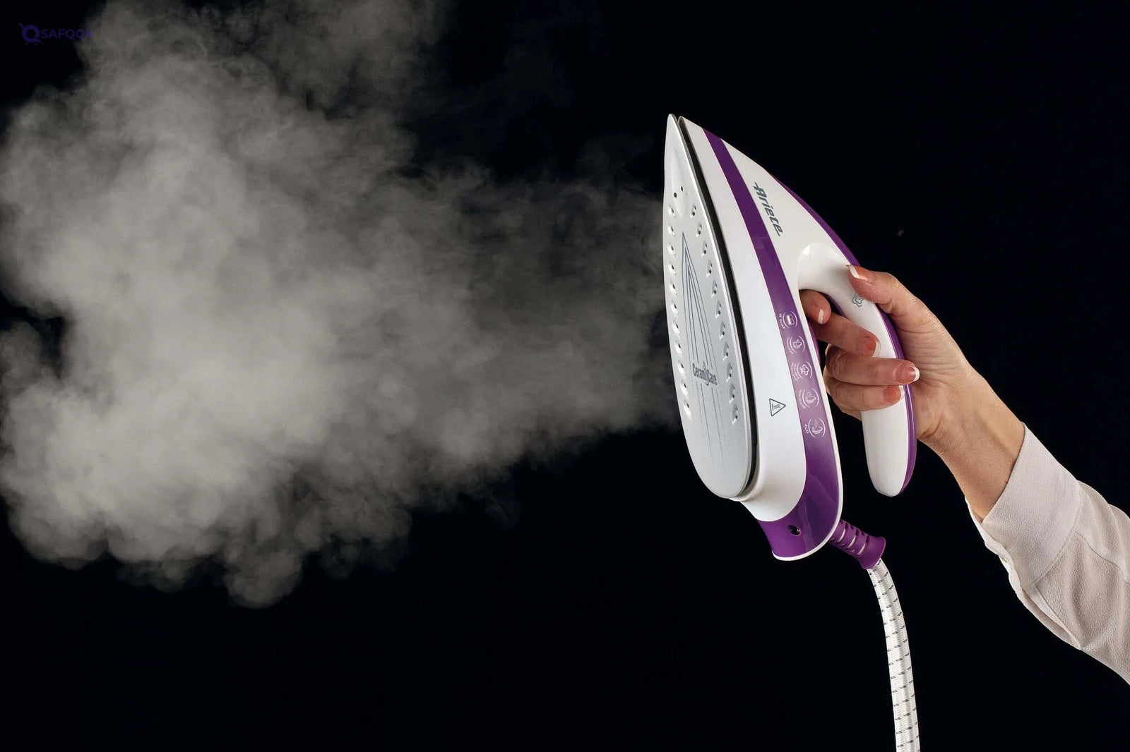 Ariete Steam Iron with Kettle, Purple/White, 2200 Watts - Safqqa