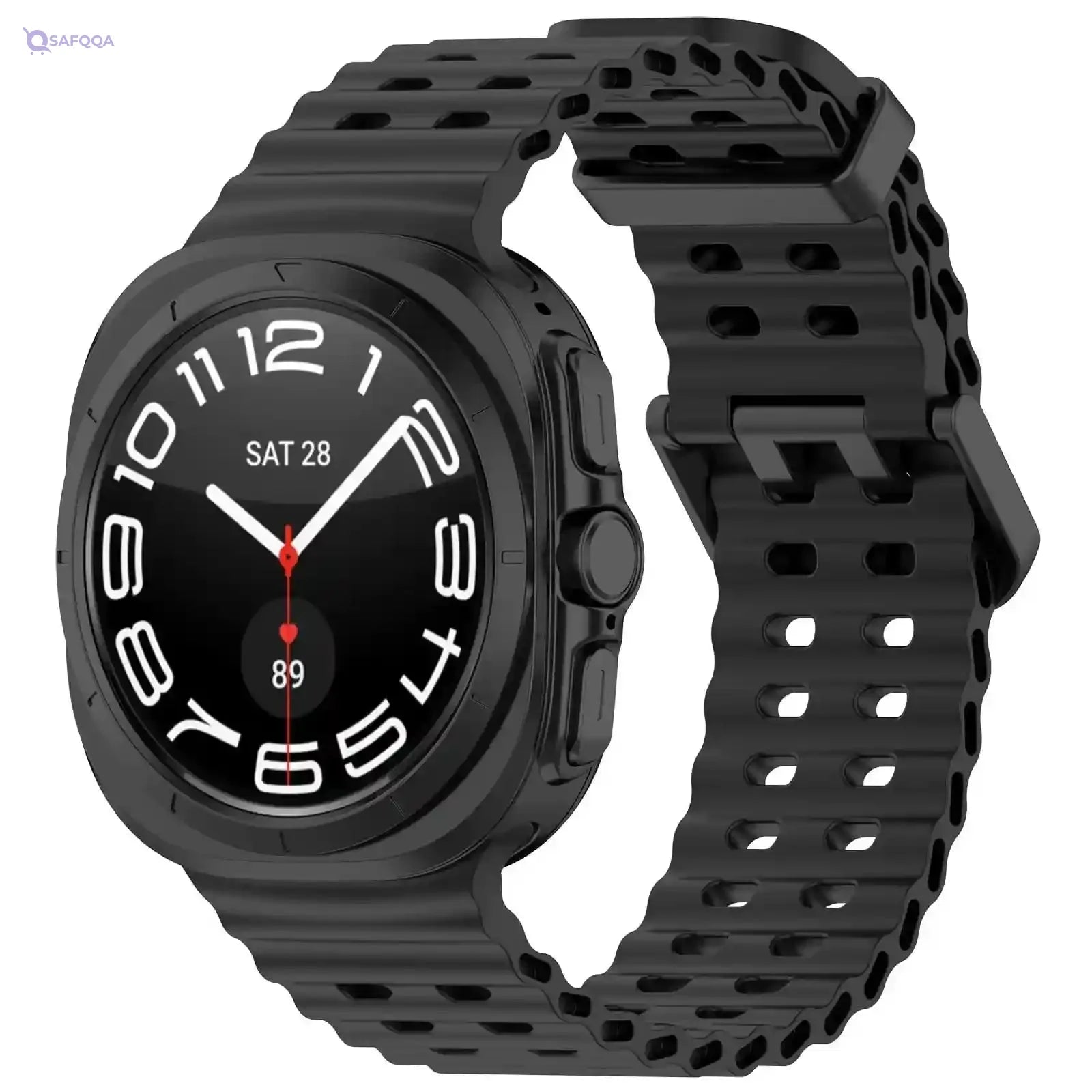 Printme Compatible Silicone Sport Band for Samsung Galaxy Watch 7 Ultra 47mm – Replacement Strap - Safqqa