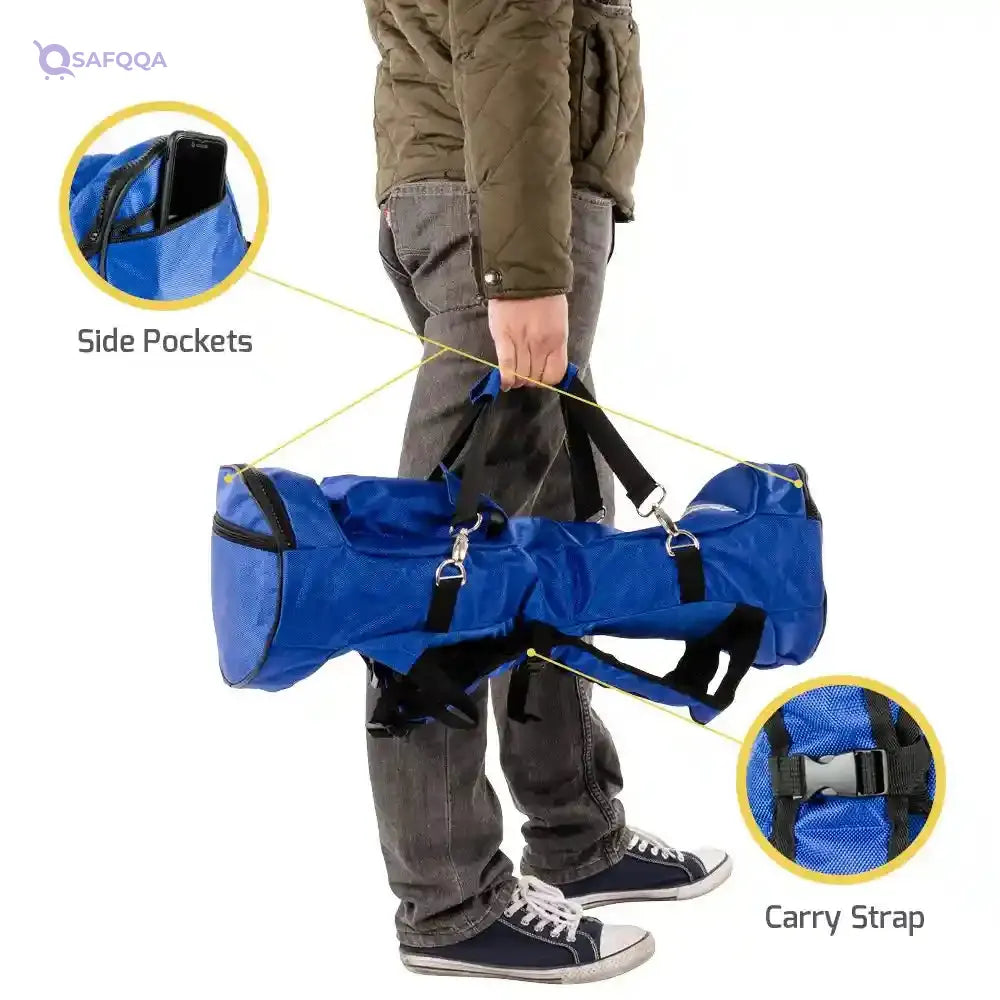 Swagtron Hoverboard Carrying Bag with Adjustable Strap, Charger Pocket & Waterproof 1680D Nylon – Compatible with T1, T5, T500, T580, Warrior, T8, T881, T882, Hero, EVO - Safqqa