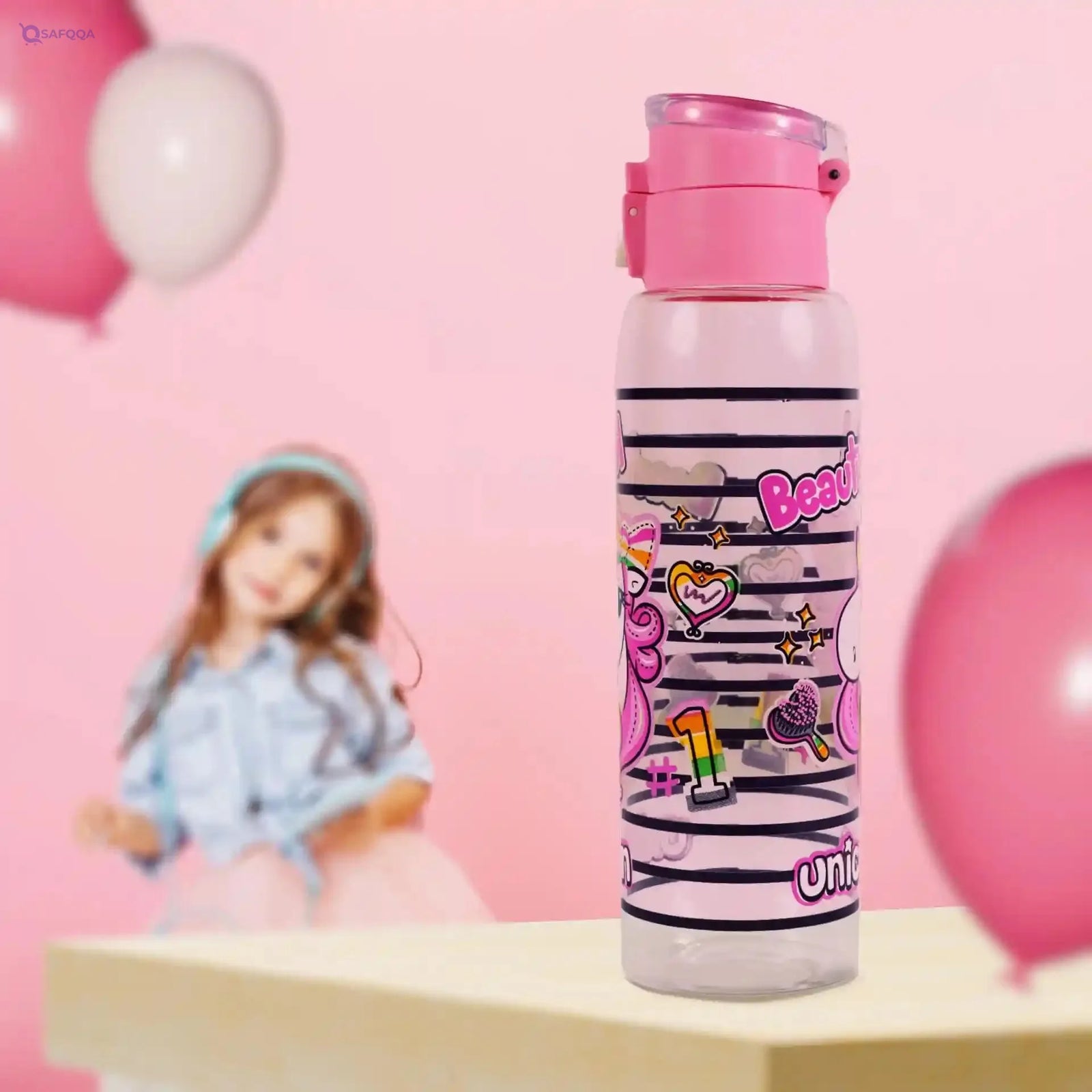Herevin Water Bottle - 500ml capacity, multi-colored, leak-proof, BPA-free, made in Türkiye. - Safqqa