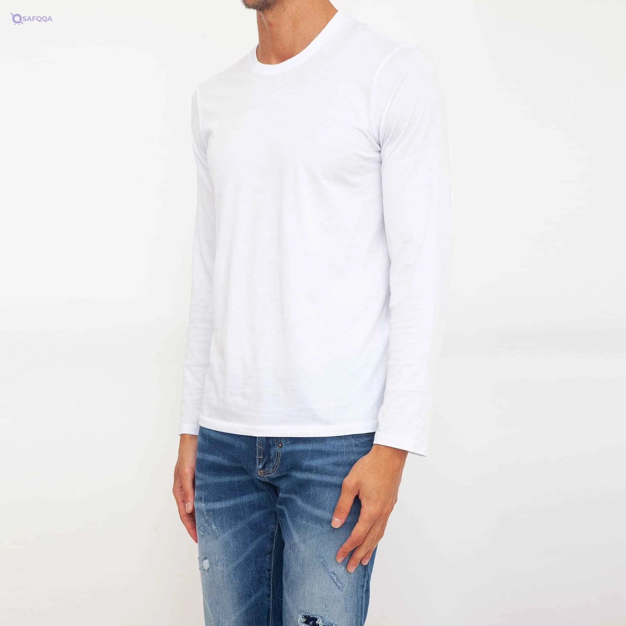 A|X ARMANI EXCHANGE mens Solid Pullover Sweater Sweatshirt, White, XX-Large US - Safqqa Egypt