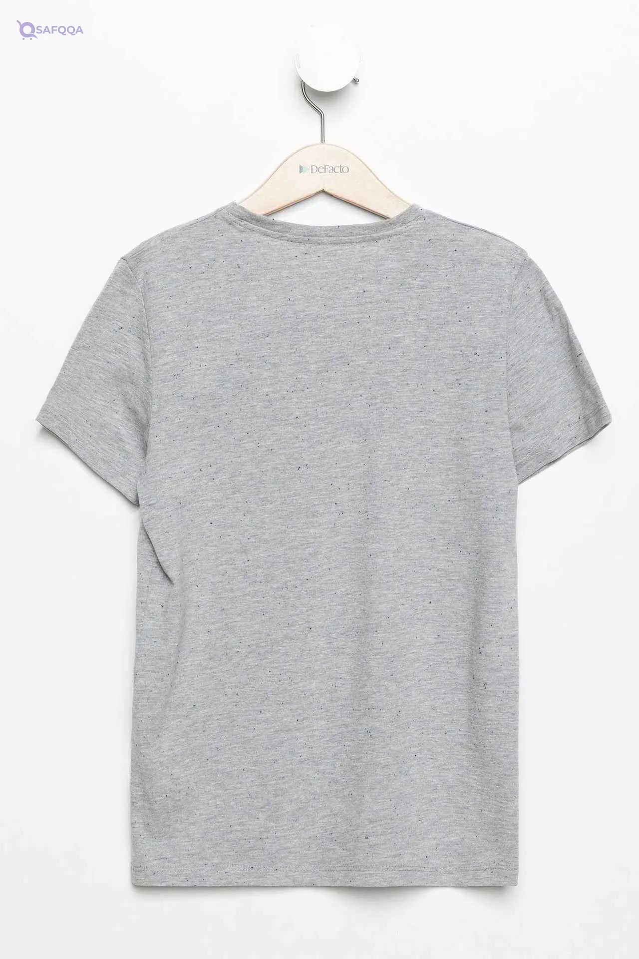 DeFacto V-Neck Regular Fit Solid T-Shirt for Boys - - Safqqa Egypt