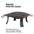 Classic Accessories 55-148-015101-EC Ravenna Cover, Fits 40 x 40 Square Fire Pits, Taupe - Safqqa