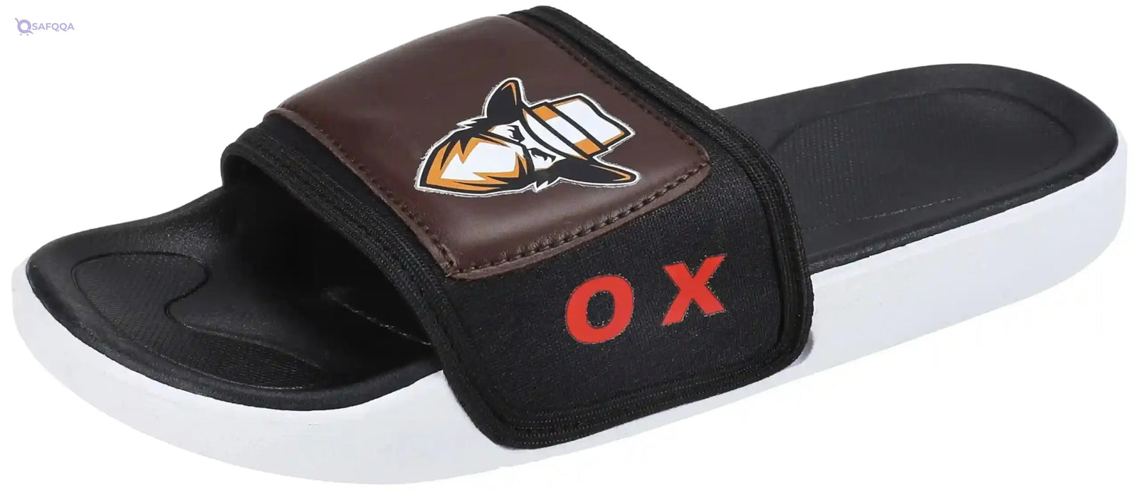 OX Rubber White Slides OX1077 For Men - Safqqa