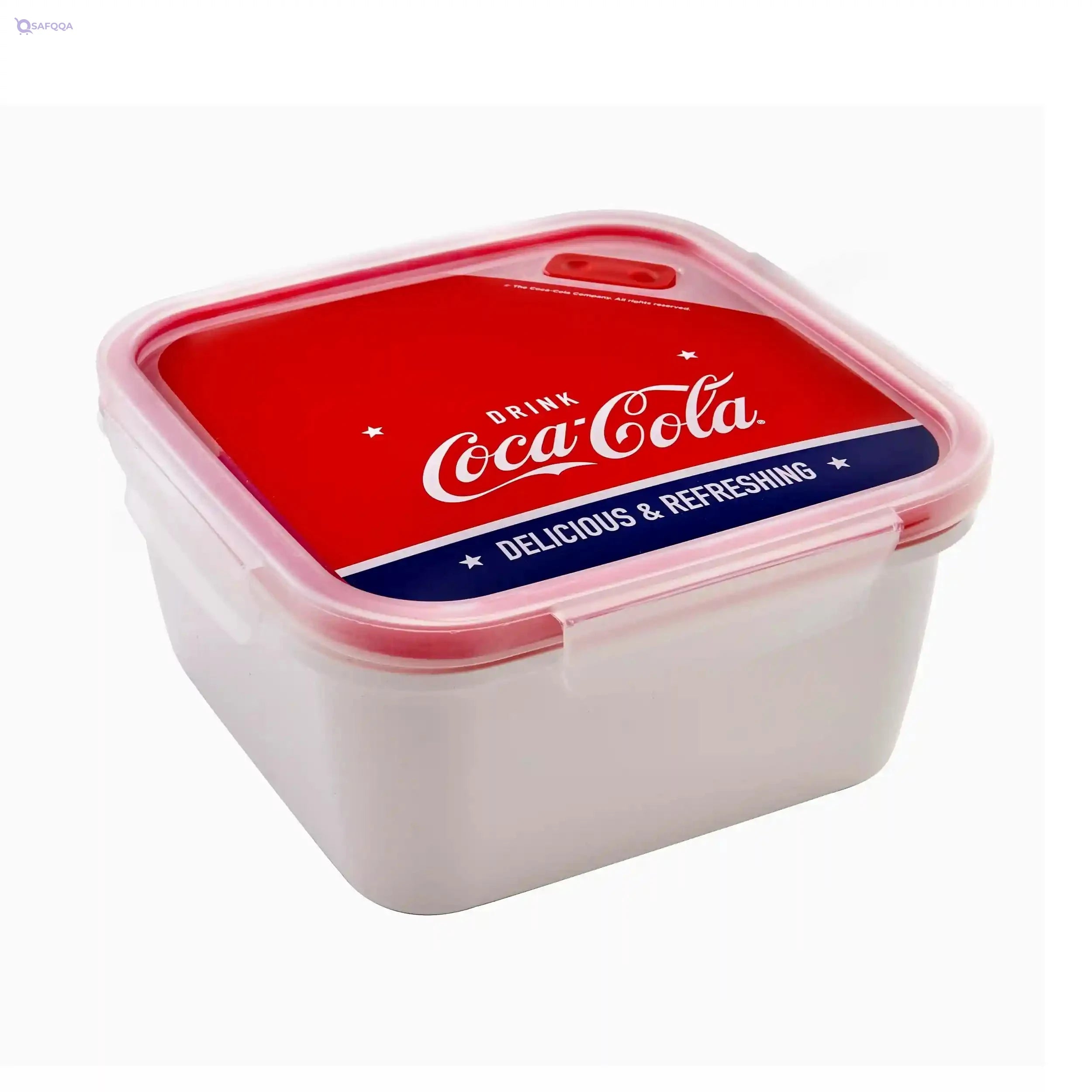 Snips Coca-Cola Square Lunch Box 1.4 L- Made in Italy Lunch Box 0% Bpa - Safqqa
