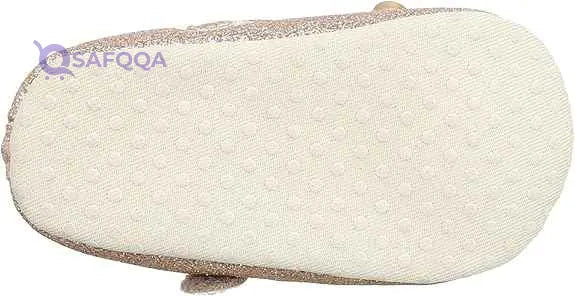 Mix & Max Girls' Two-Tone Metallic Bow-Detail Mary Jane Shoes - Safqqa Egypt