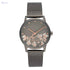 Nine West Women's Bracelet Watch, Silver/Gunmetal, Quartz Movement - Safqqa