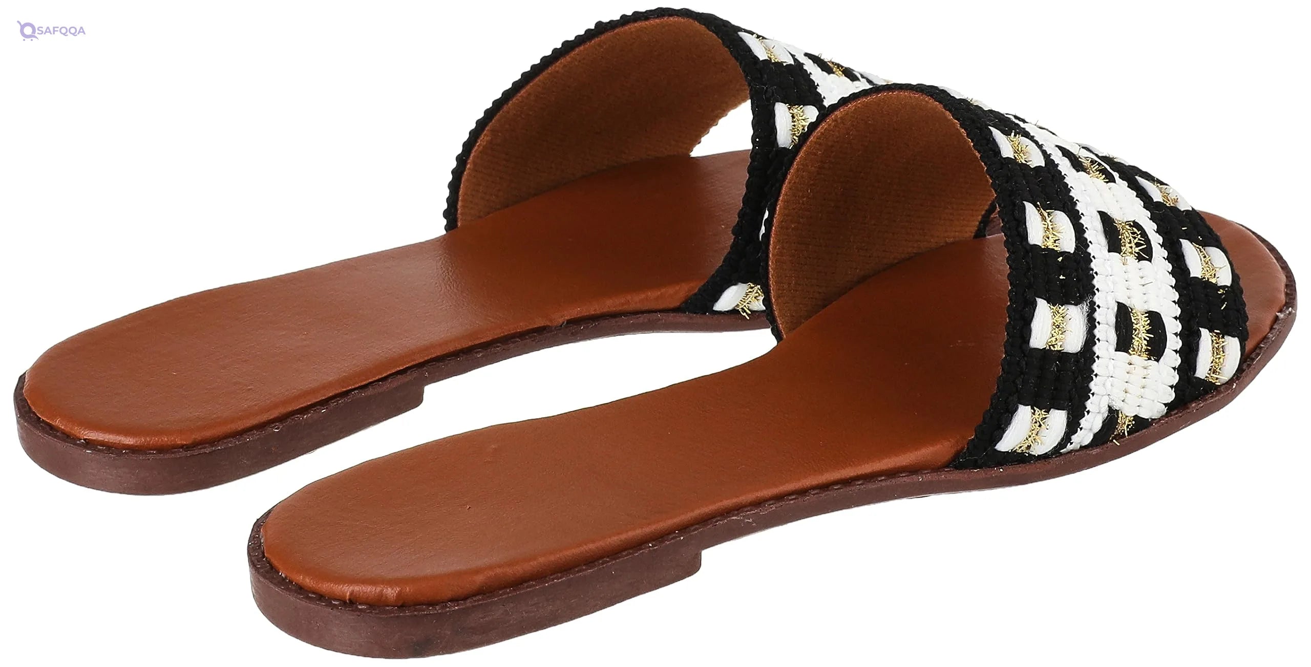 SWAY Flat  Slide Slipper For Women ,Open flat slide design for easy slip-on and removal. - Safqqa