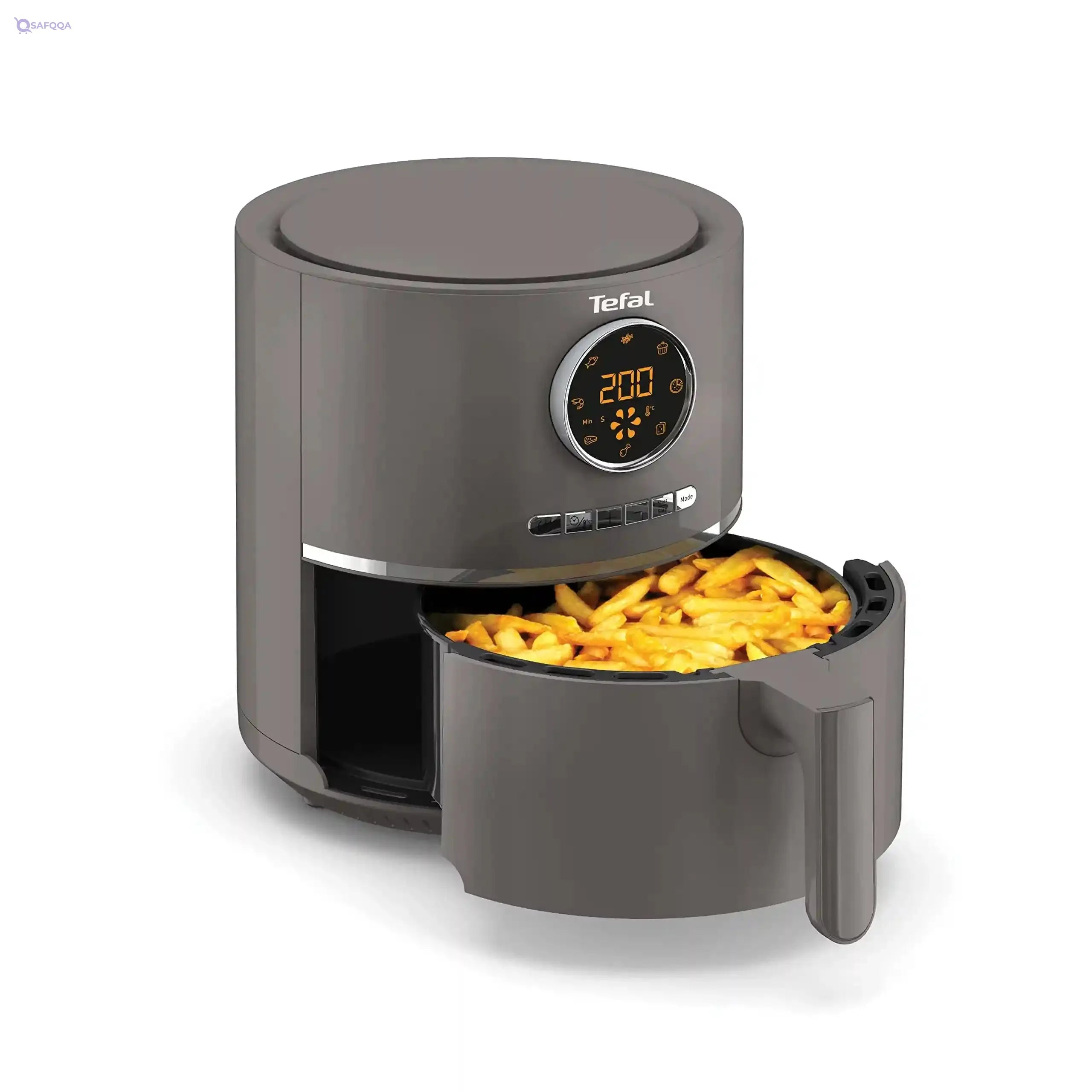 Tefal Ultra Fry Digital Air Fryer, 4.2 Liters, 8 Programs, Charcoal Grey - EY111B15 - Safqqa