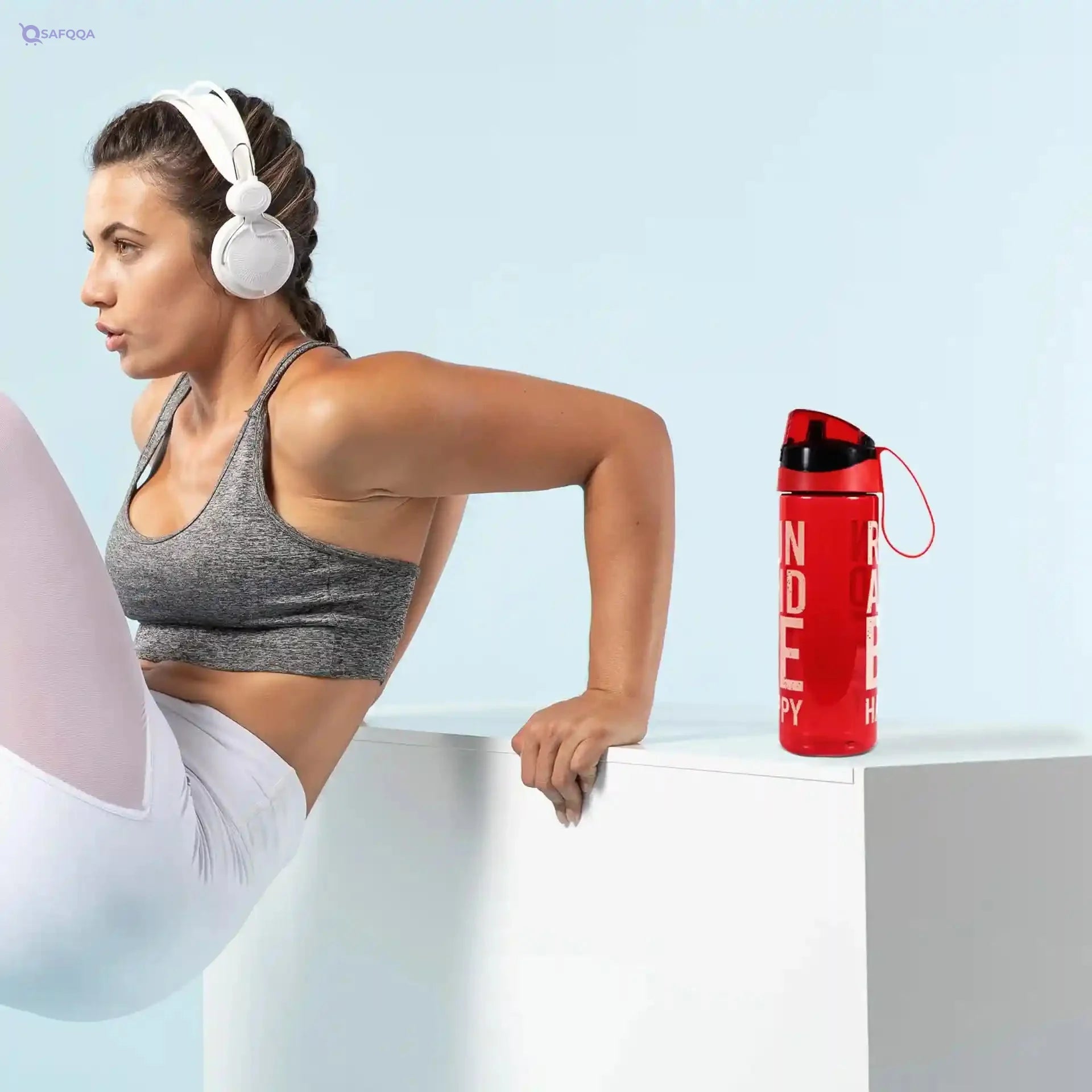 Herevin Water Bottle in Special Polybag - 750 ml Capacity, Multicolor, Leak-Proof, BPA-Free, Made in Turkey-Red - Safqqa