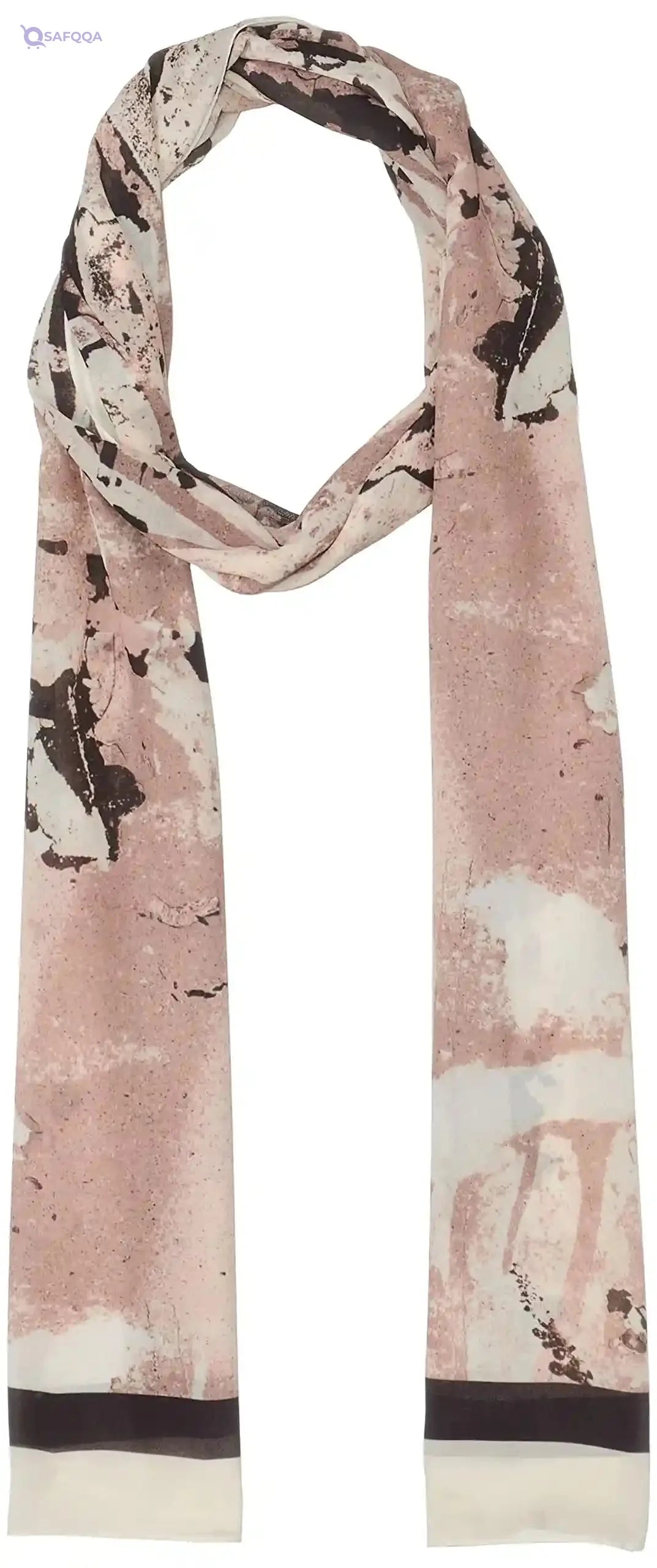 EL Modather Chiffon printed Scarf for women 75cm*195cm - Safqqa Egypt