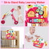 Dahanu Baby Walker, Removable Game Panel, Adjustable Speed, for Babies 6 Months - Safqqa
