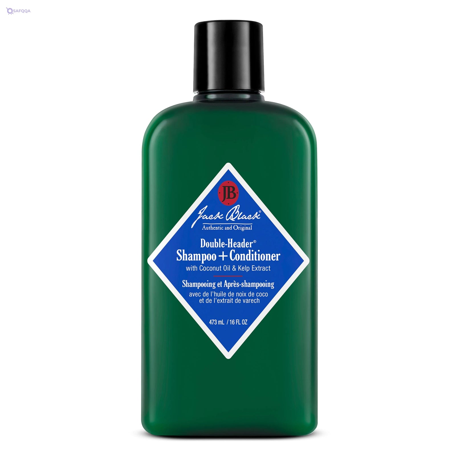 Jack Black Double-Header Shampoo + Conditioner, 16 Fl Oz (Pack of 1) - Safqqa