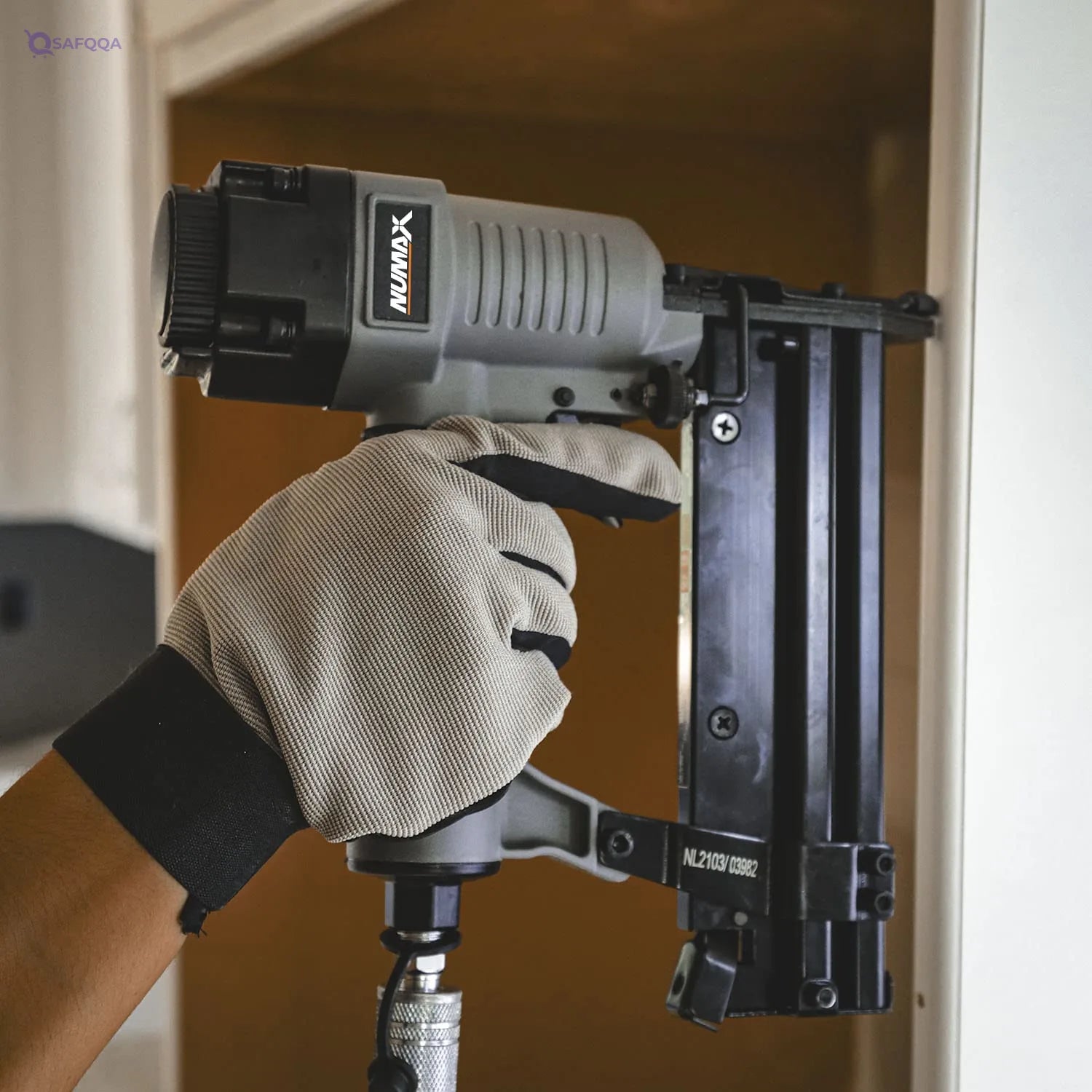 Numax S2 118G2 Pneumatic 2 In 1 18 Gauge 2" Brad Nailer And Stapler Ergonomic And Lightweight Combo Brad And Staple Gun With Tool Free Finger Depth Adjust, - Safqqa