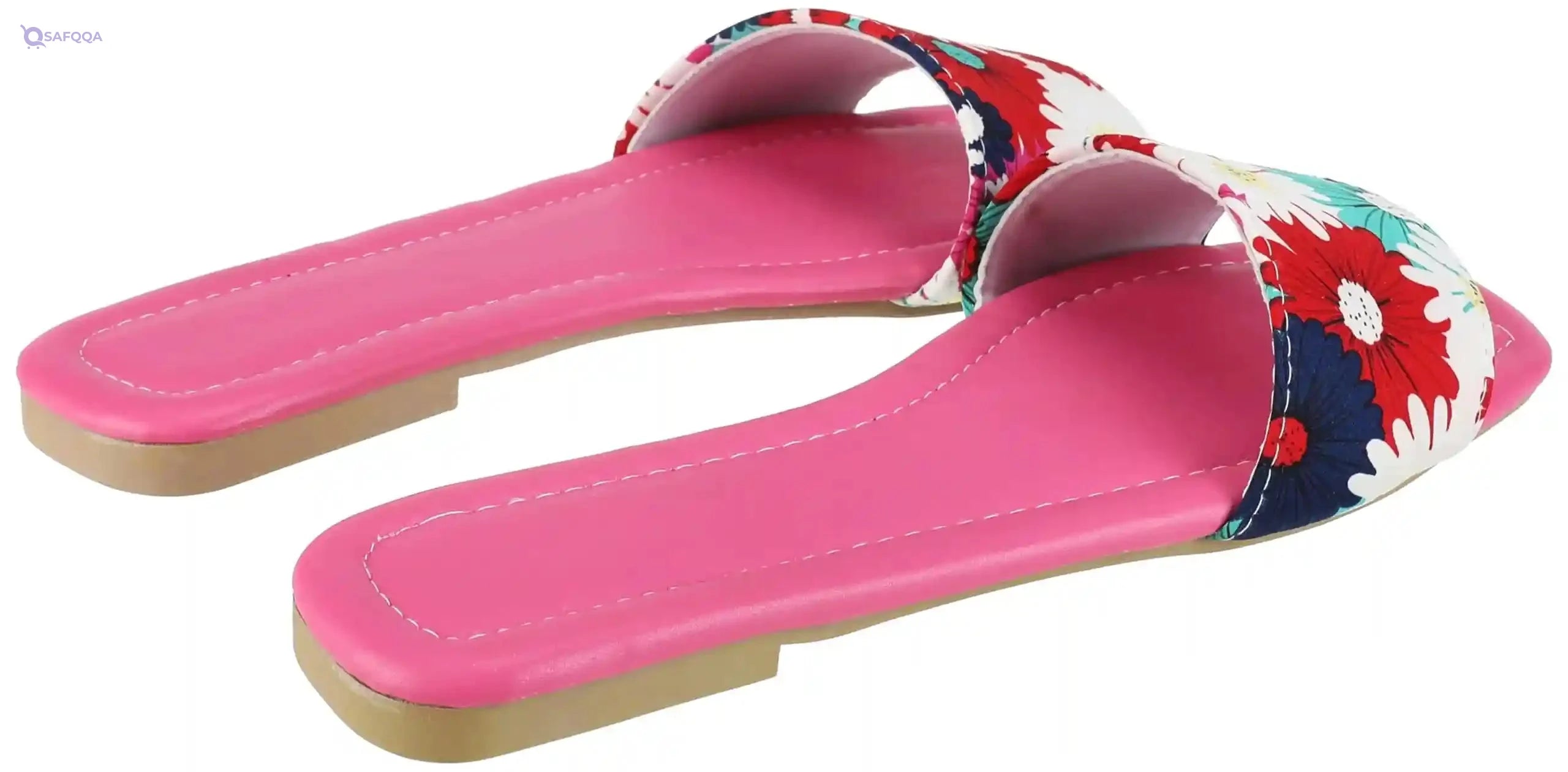 OX womens OX Faux Leather Slides For Women OX1026 Flip-Flop - Safqqa Egypt