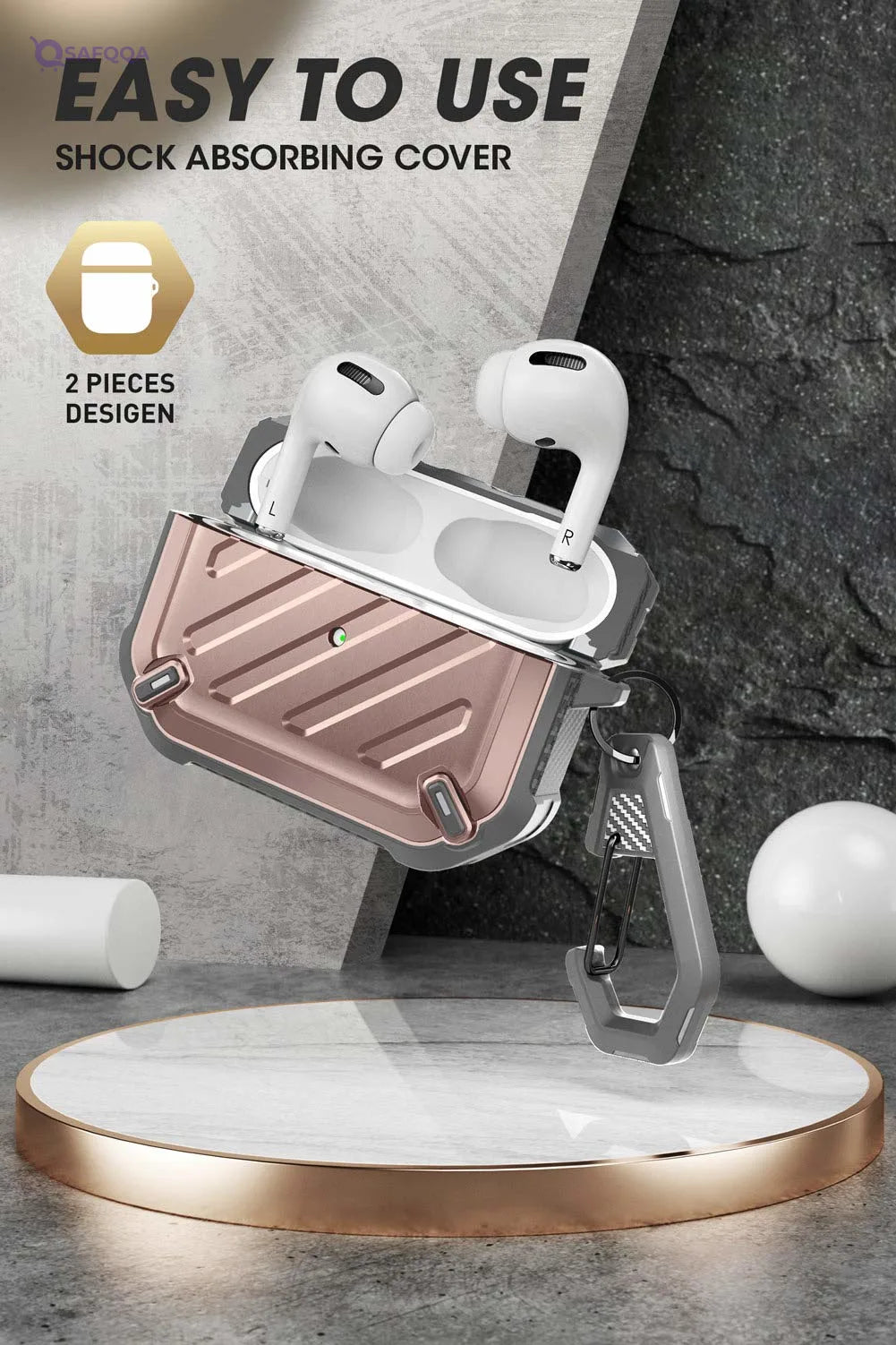 Supcase Cover Full protection designed for AirPods - Safqqa