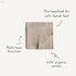 ushie Muslin Baby Swaddle Blanket | Newborn 0-3 Months | 100% Organic Cotton | Infant Sleep Sack | Pre-Washed | Receiving Blanket | Natural Stripe - Safqqa