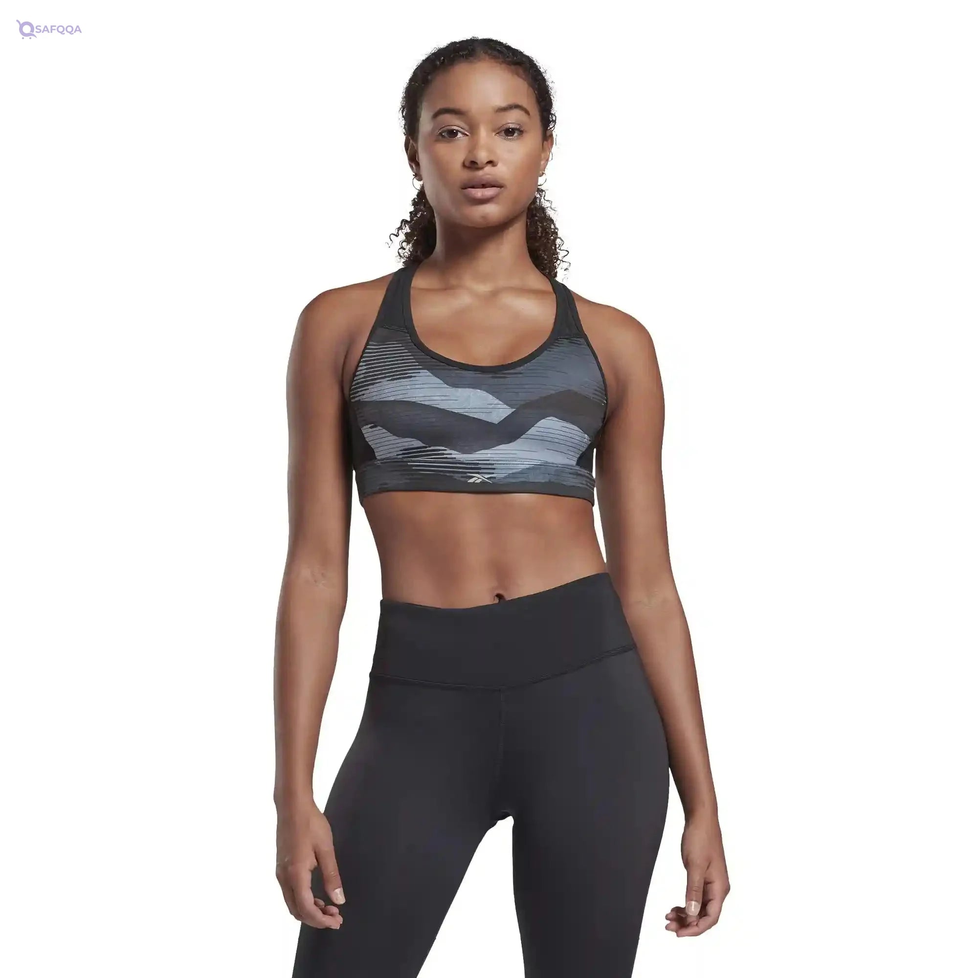 Reebok Women's Re Lux Racer Bra-AOP Sports Bra - Safqqa