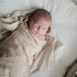 ushie Muslin Baby Swaddle Blanket | Newborn 0-3 Months | 100% Organic Cotton | Infant Sleep Sack | Pre-Washed | Receiving Blanket | Natural Stripe - Safqqa