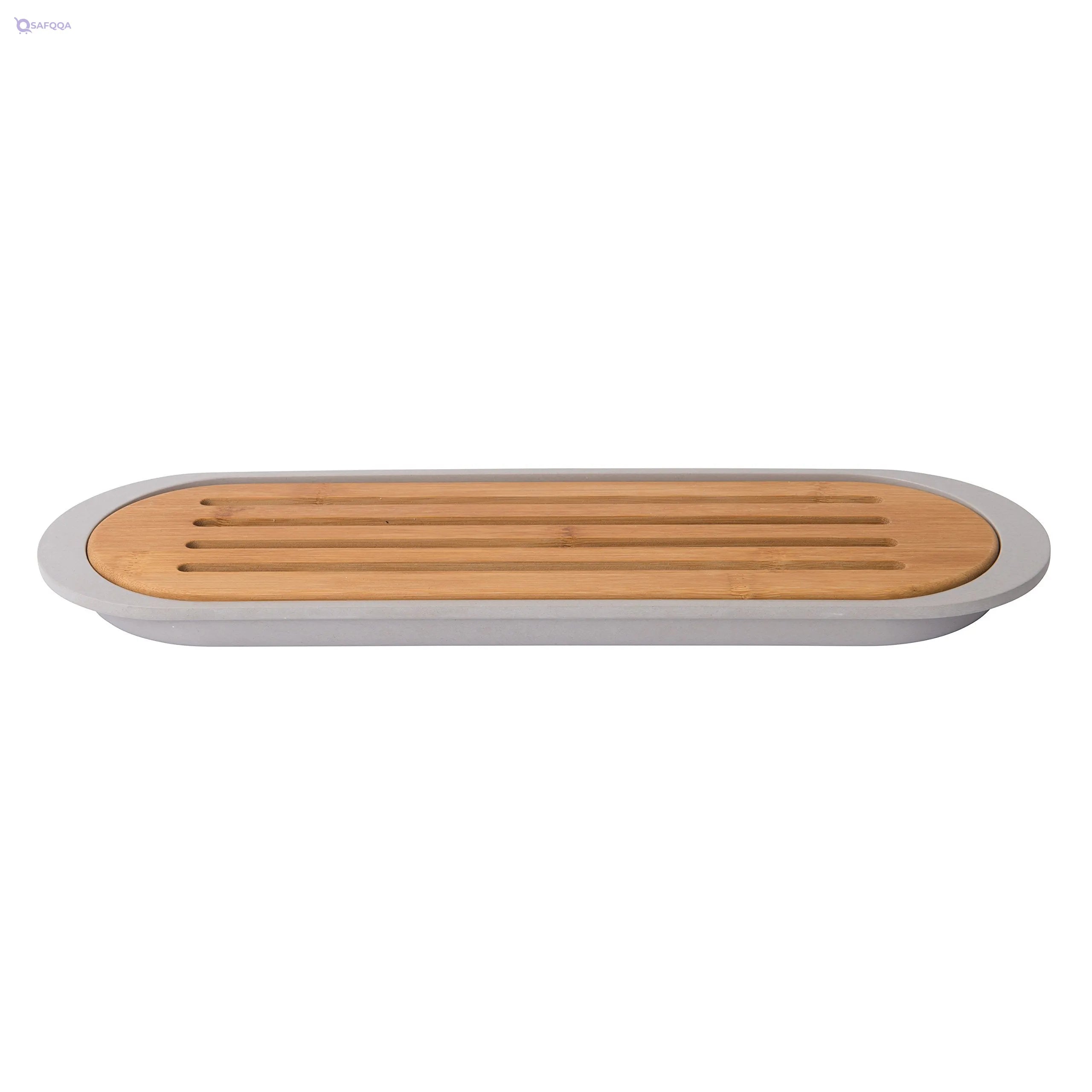 Berghoff Bamboo Baguette Cutting Board with Crumb Tray - Safqqa