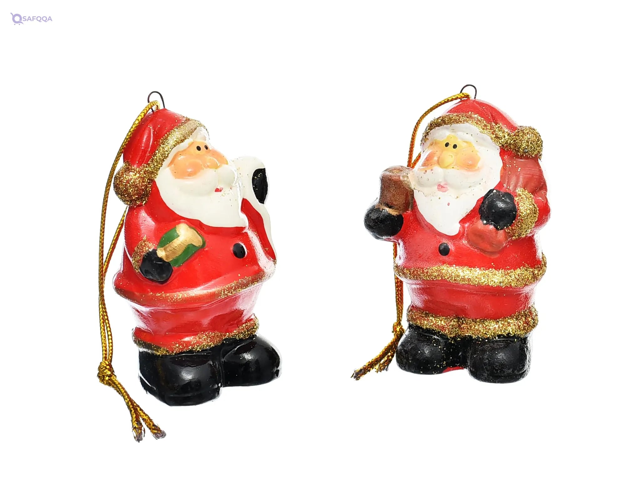 Generic Pottery Christmas Tree Ornaments With Old Man Shaped For Christmas Festival Party - Safqqa